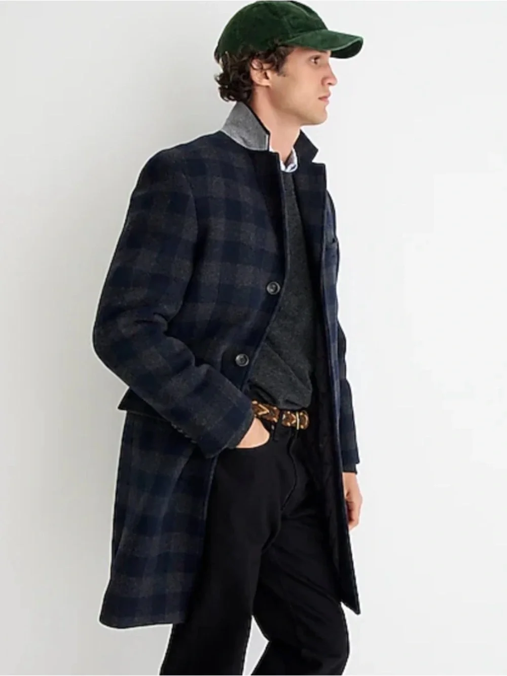 J.Crew Ludlow Plaid Topcoat Wool Blend $448.00 Men’s 40 Regular